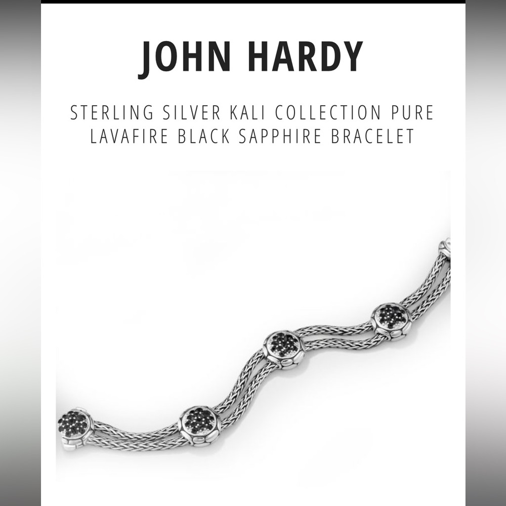 John Hardy Kali Lavafire Black Sapphire Bracelet